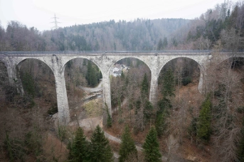 Die alte Lorzentobelbrücke wird saniert