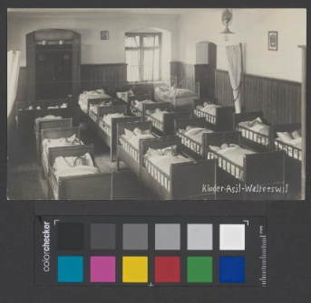 Bild 3: Schlafsaal im Kinderasyl Walterswil, ca. 1930. Foto: Stiftung Don Bosco Walterswil. Quelle: Staatsarchiv Zug, P 302