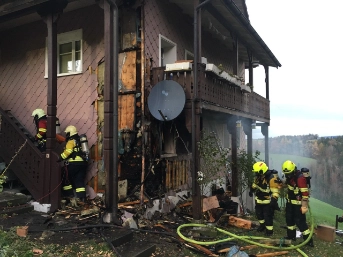 Wohnhaus nach Brand unbewohnbar