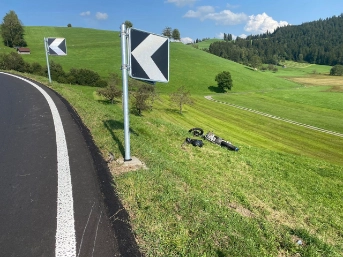 Rettungshelikoptereinsatz nach Selbstunfall