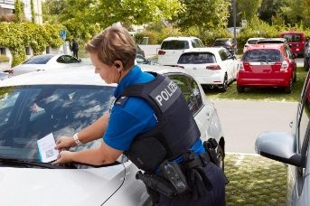 Autolenker erhält eine Ordnungsbusse