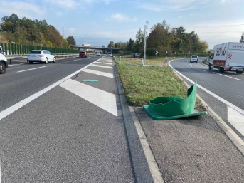 Selbstunfall auf der Autobahn