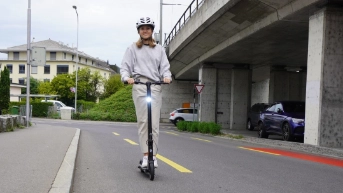 Mit E-Trottinetts sicher unterwegs