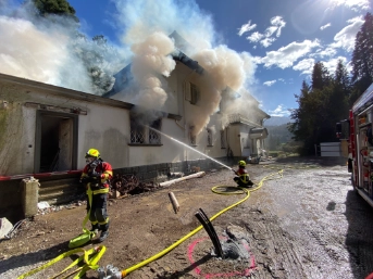 Brand in Abbruchobjekt - Bild 1