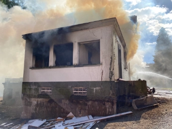 Brand in Abbruchobjekt - Bild 2