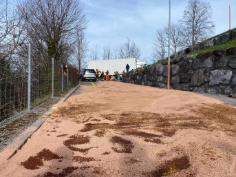 Ölbinder auf der Strasse