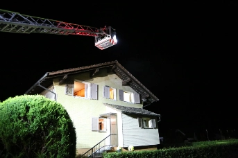 Feuerwehreinsatz in der Nacht