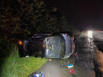 Unfallstelle Autobahn