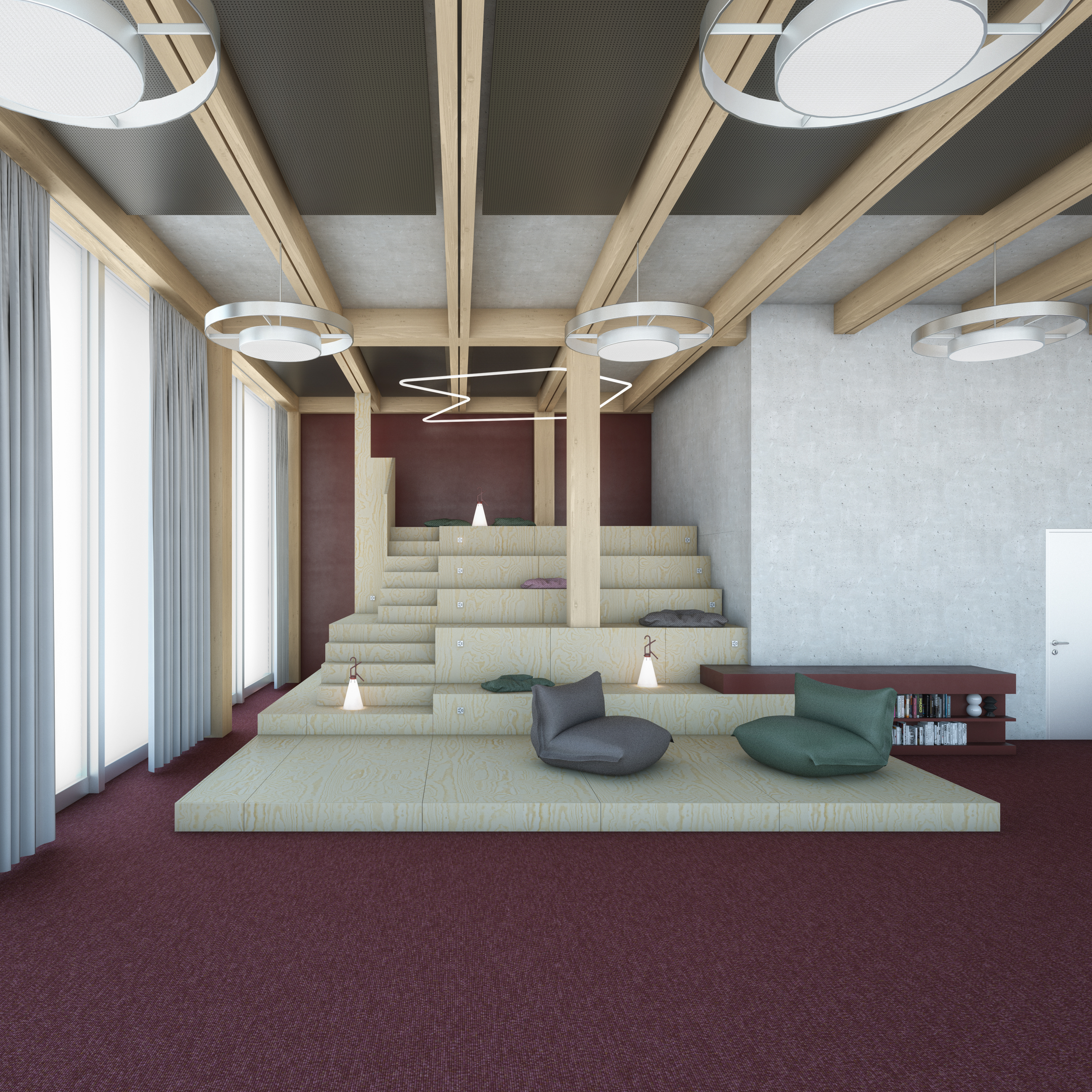 Visualisierung Mediothek (© Manetsch Meyer Architekten)